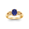 1.50 Ct Oval Birthstone & Diamond Edwardian Style Ring