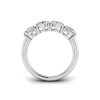 Four Stone CZ Luxe Half Eternity Wedding Band