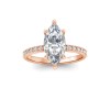 1.66 Ctw Marquise Diamond Whisper Pavé Engagement Ring