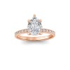 1.66 Ctw Pear CZ Whisper Pavé Engagement Ring