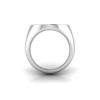 CZ Signet Ring with Dainty Frame