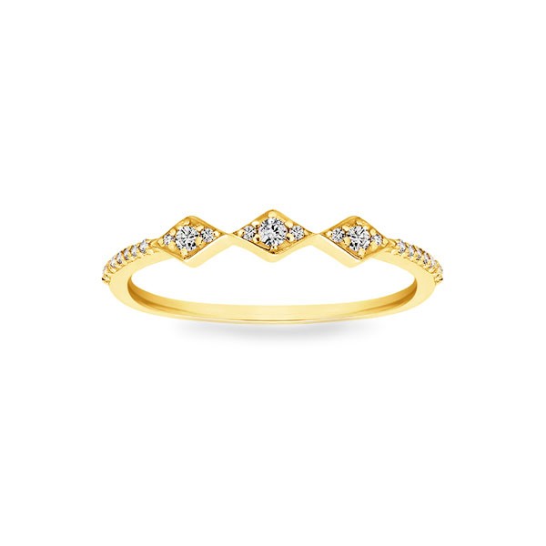 Moissanite Aztec Stackable Ring