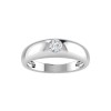 Round Moissanite Center Dome Ring