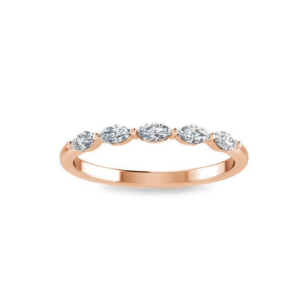 Marquise Moissanite Band