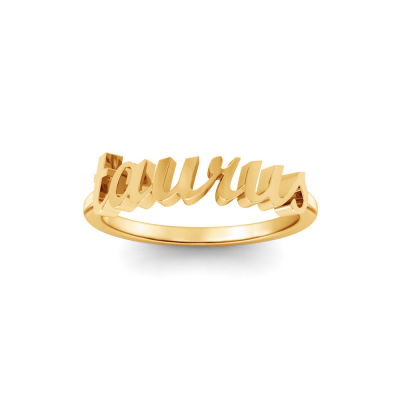 Zodiac Script Ring - Taurus