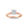 1.56 Ctw Cushion Diamond Whisper Secret Halo Solitaire Ring