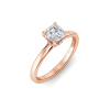 1.56 Ctw Cushion Diamond Whisper Secret Halo Solitaire Ring