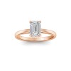 1.06 Ctw Radiant Diamond Whisper Secret Halo Solitaire Ring