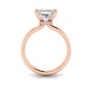 2.06 Ctw Princess Diamond Whisper Secret Halo Solitaire Ring