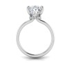 5 Ct Pear Lab Diamond & .10 Ctw Diamond Secret Halo Solitaire Ring