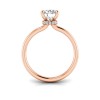 1.35 Ctw Round CZ Secret Halo Solitaire Ring