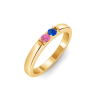 2 Stone Birthstone Ring