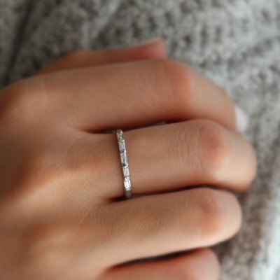 Baguette Diamond Stackable Band