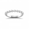 East West Pear Moissanite Stackable Band