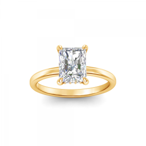 2.1 Ctw Radiant Lab Diamond Hidden Halo Engagement Ring