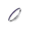 .50 Ctw Created Alexandrite Channel Set Birthstone Eternity Ring