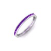 .50 Ctw Amethyst Channel Set Birthstone Eternity Ring