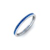 .50 Ctw Blue Topaz Channel Set Birthstone Eternity Ring