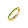 .50 Ctw Peridot Channel Set Birthstone Eternity Ring