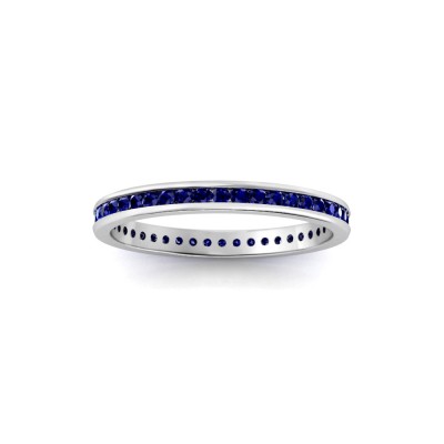 .50 Ctw Sapphire Channel Set Birthstone Eternity Ring