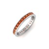 1 Ctw Garnet Channel Set Birthstone Eternity Ring