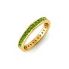 1 Ctw Peridot Channel Set Birthstone Eternity Ring