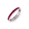 1 Ctw Ruby Channel Set Birthstone Eternity Ring