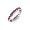 1 Ctw Pink Tourmaline Channel Set Birthstone Eternity Ring