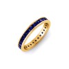 1 Ctw Sapphire Channel Set Birthstone Eternity Ring