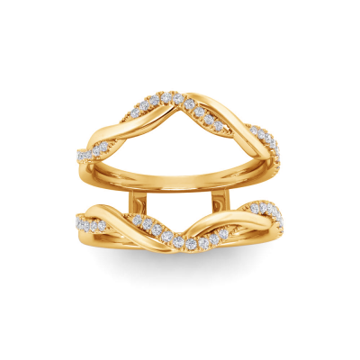 Lab Diamond Twist Vine Pavé Ring Jacket