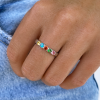 5 Stone Birthstone Ring