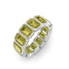 Citrine Birthstone Bezel Eternity Band