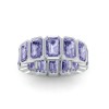 Alexandrite Birthstone Bezel Eternity Band