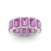 Tourmaline Birthstone Bezel Eternity Band