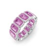 Tourmaline Birthstone Bezel Eternity Band