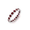 Ruby Round Birthstone Bezel Eternity Wedding Ring