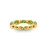 Peridot Marquise Birthstone Bezel Eternity Wedding Ring