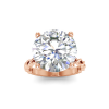 6 Ct Round Moissanite Twine Engagement Ring