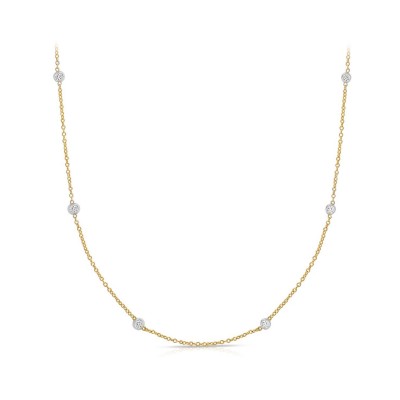 .25 Ctw Diamonds By The Yard Necklace