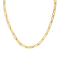 Large Gold Paperclip Necklace