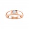 Round Lab Diamond Center Dome Ring