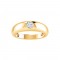 Round Stone Center Dome Ring