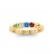 5 Stone Birthstone Ring